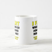 ハグの代わりにオナラ Funny Mug or Travel Mug コーヒーマグカップ (中央)