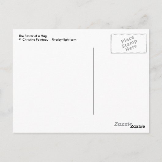 ハグの力 ポストカード (裏面)