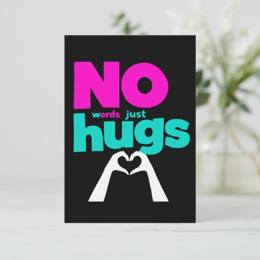 ハグの言葉を贈る カード (スタンド正面)