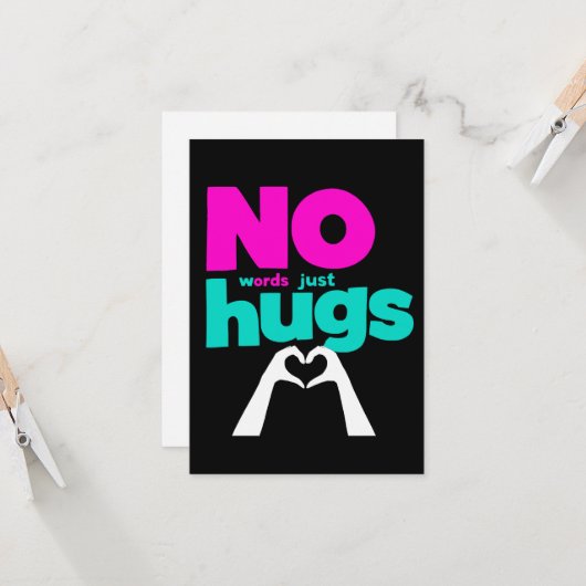 ハグの言葉を贈る カード (正面/裏面インサイチュ)