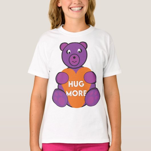 ハグの詳細テディ Tシャツ (正面)