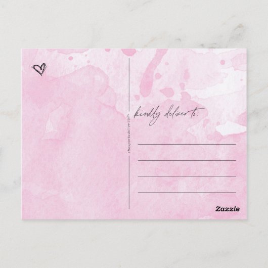 ハグの送信 ポストカード (裏面)