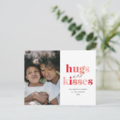 ハグはっきりしたとキス写真バレンタインデー シーズンポストカード (スタンド正面)