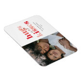 ハグはっきりしたとキス写真バレンタインデー マグネット (右側)