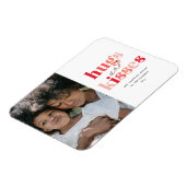 ハグはっきりしたとキス写真バレンタインデー マグネット (左側)