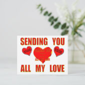 ハグやキス3D ポストカード (スタンド正面)