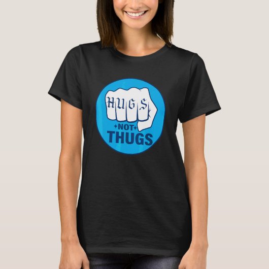 ハグをしよう 喧嘩はやめよう Tシャツ (正面)