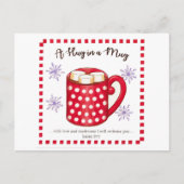 ハグをマグカップ聖なる書物、 経典 感動的 ポストカード (正面)