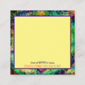 ハグを安全に送る」感動的なやさしいカード スクエア名刺 (裏面)