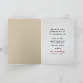 ハグを送るハートドッグロス悔やみや弔慰 カード (内部)