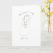 ハグを送る カード (黄色い花)