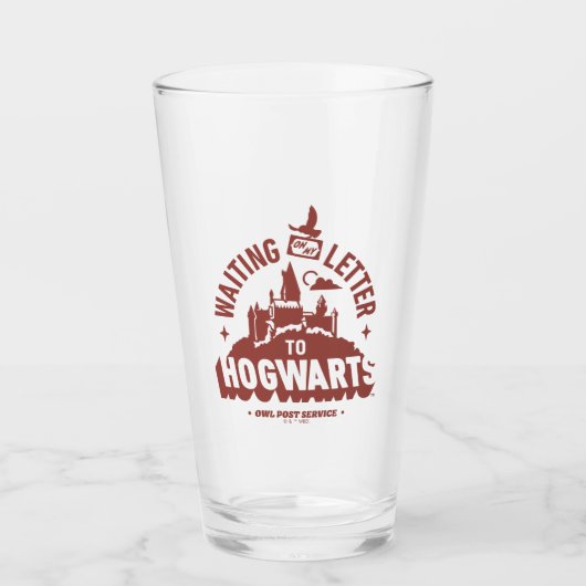 ハグウォーツへの手紙を待ってる タンブラーグラス (正面)
