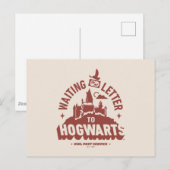ハグウォーツへの手紙を待ってる ポストカード (正面/裏面)