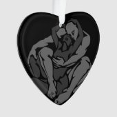 ハグオーナメントパーソナライズされた – ラブギフト オーナメント (正面)