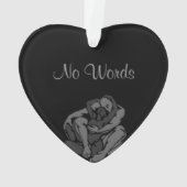 ハグオーナメントパーソナライズされた – ラブギフト オーナメント (裏面)