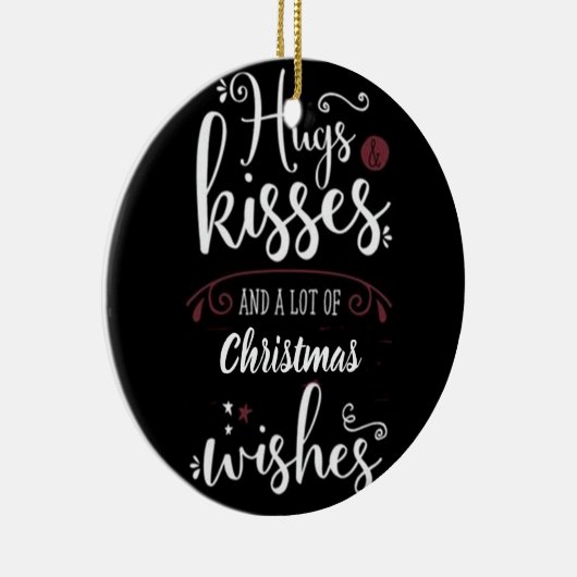 ***ハグキスクリスマス****クリスマス装飾 セラミックオーナメント (右)