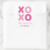 ハグキスバルーンレターバレンタインデー スクエアシール (バッグ)