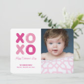 ハグキスバルーンレターフォトバレンタインカード シーズンカード (スタンド正面)