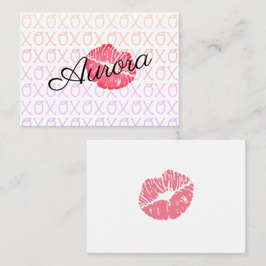 ハグキッス ノートカード (正面/裏面)