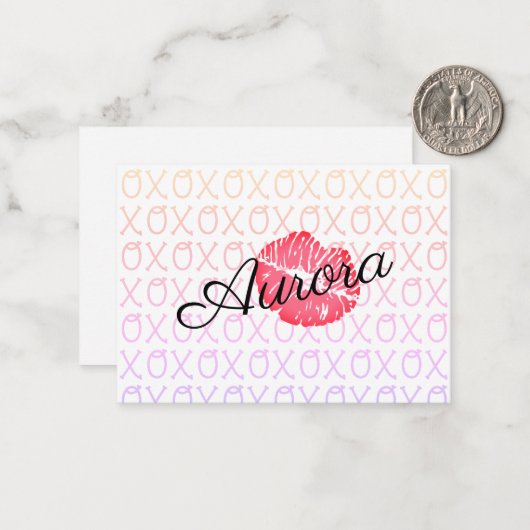 ハグキッス ノートカード (正面/裏面インサイチュ)