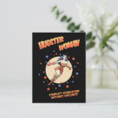 ハグスターの女性 ポストカード (スタンド正面)