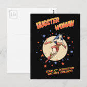 ハグスターの女性 ポストカード (正面/裏面)