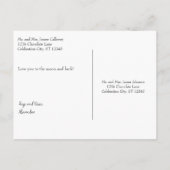 ハグズキュートグリーンアウタースペースエイリアンと宇宙船 ポストカード (裏面)