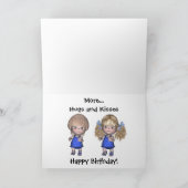 ハグズ&キスツインハッピーバースデー カード (内部)