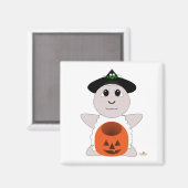 ハグッガブル魔女ホワイトヒツジ マグネット (正面/裏面)