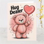 ハグディーラー バレンタインデーの挨拶 カード (黄色い花)