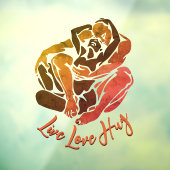 ハグデカールパーソナライズされたラブハグスウィンドウリッキング ウィンドウサイン (シート3)