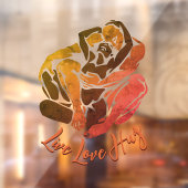 ハグデカールパーソナライズされたラブハグスウィンドウリッキング ウィンドウサイン (シート2)