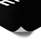 ハグハートパンおもしろいダークBGを持つ ポスター (角)