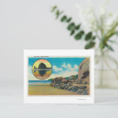 ハグポイントアットキャノンビーチとハイスタックロック ポストカード (スタンド正面)