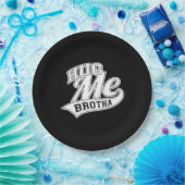 ハグミーブロサオンブラック ペーパープレート (パーティー)