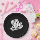 ハグミーブロサオンブラック ペーパープレート (パーティー)