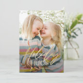 ハグモダンホリデー写真カードの送信 シーズンカード (スタンド正面)