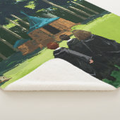 ハグリッドの小屋のハリー・ポッター™、ロン、ハーマイオニー シェルパブランケット (3/4)