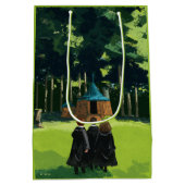 ハグリッドの小屋のハリー・ポッター™、ロン、ハーマイオニー ミディアムペーパーバッグ (裏面)