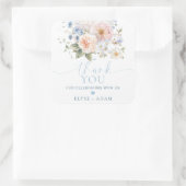 ハグローブ ブルー フローラル サンクス フェイバー スクエアシール (バッグ)