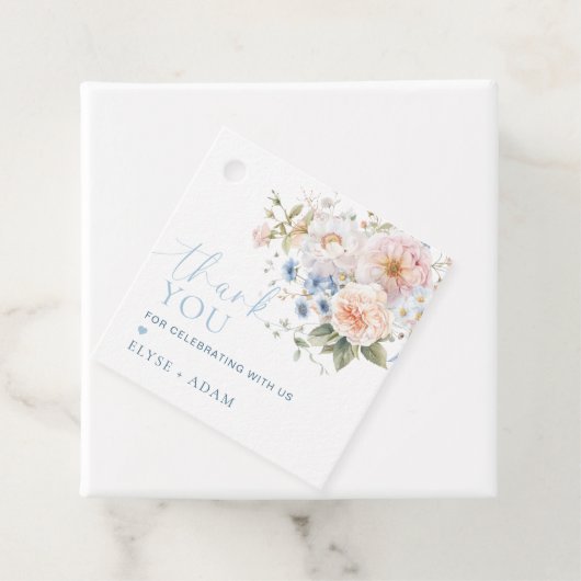 ハグローブ ブルー フローラル サンクス フェイバー フェイバータグ (インサイチュ)