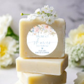 ハグローブ ブルー フローラル フロム マイ シャワー トゥ ユアーズ ソープ ラウンドシール