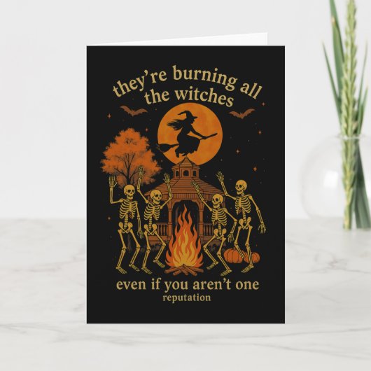ハグヴィン 彼らはすべての魔女のスケルトンウィ カード (正面)