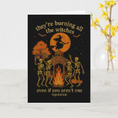 ハグヴィン 彼らはすべての魔女のスケルトンウィ カード (黄色い花)