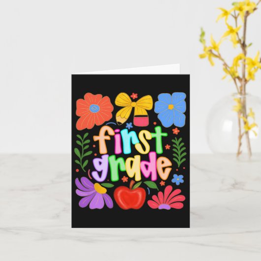 ハグヴィン 戻ってきた学校生活 小学校1年生 プレッピーティーチャーK カード (黄色い花)