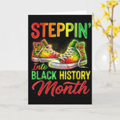 ハグヴィン Juneteenth 黒人歴史月間への一歩 カード (黄色い花)