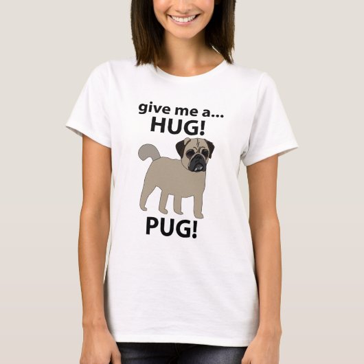 ハグ与えを掛けおもしろいる Tシャツ (正面)