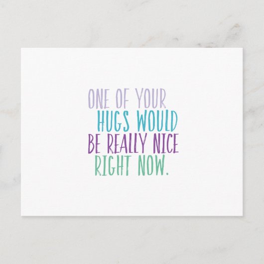 ハグ今はがき ポストカード (正面)