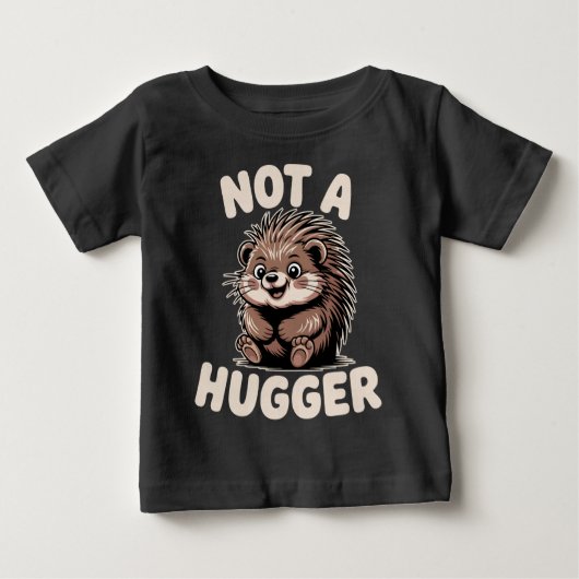 ハグ好きじゃないヤマアラシ ベビーTシャツ (正面)