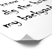 ハグ嫌いポスタおもしろいー ポスター (角)